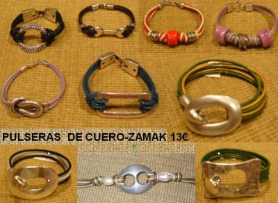 PULSERAS DE CUERO-ZAMAK